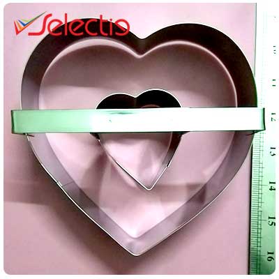 Heart Large Double 2In1 Cake Cookie Cutter