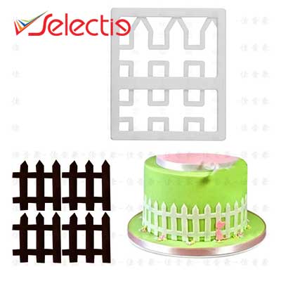 Fence Wooden Border Chocolate Loaded Cake Lahore Cookie Cutter