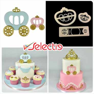 Princess Carriage Cake Design Fondant Cookie Cutter