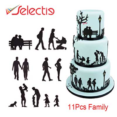 Family Wedding 11Pcs Couple Baby Cookie Cutter