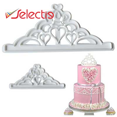 Crown 2In1 Large Small Fondant Cookie Cutter