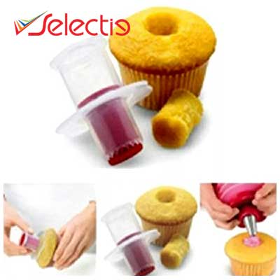 Cupcake Corer Plunger Filling Hole Cookie Cutter