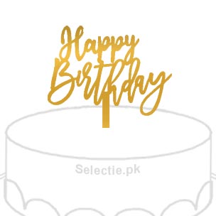 Happy Birthday New Style Custom Different Cake Topper