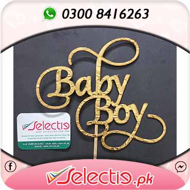 Baby Boy New Born He Its Boy Oh Baby Cake Topper