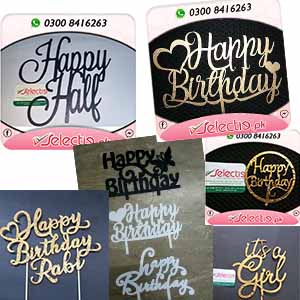 Happy Birthday Cake Toppers Lahore Pakistan