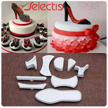 Big Shoe Engagement Wedding Anniversary Cake High Heals Fondant Cookie Cutter