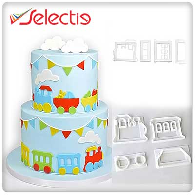 Train Kids Fondant Cake Icing Sugar Paste Cookie Cutter