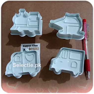 Transport Train Truck Helicopter Van Kids Fondant Cake Plunger Cutter