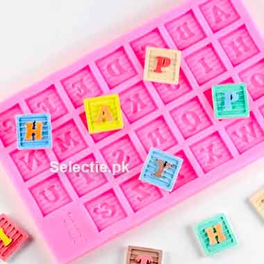 Abc Square Frame Silicone Mold