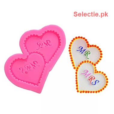 Mr Mrs Wedding Silicone Fondant Molds