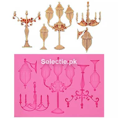 Lights Antique Street Vintage Retro European Style Lamp Silicone Molds