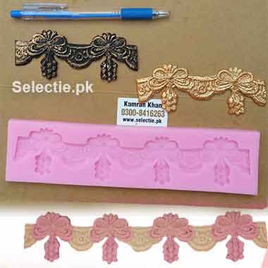 Frill Curton Fall Border Silicone Molds