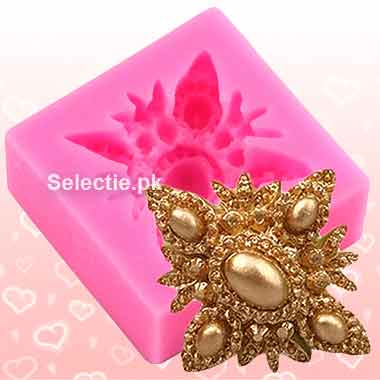 Pandent Dholki Mehndi Pearl Jewl Wedding Cake Fondant Silicone Molds