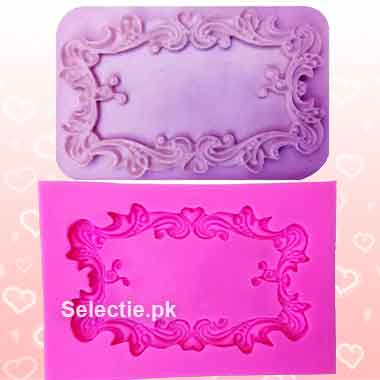 Rectangular Name Writting Frame Fondant Silicone Molds