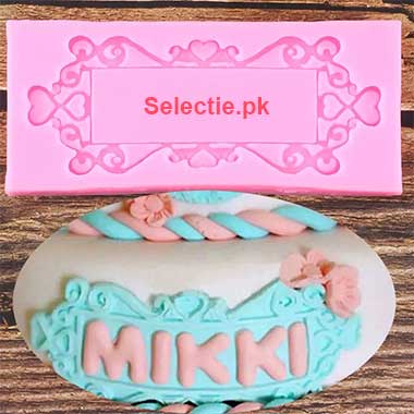 Name Border Frame Fondant Silicone Molds
