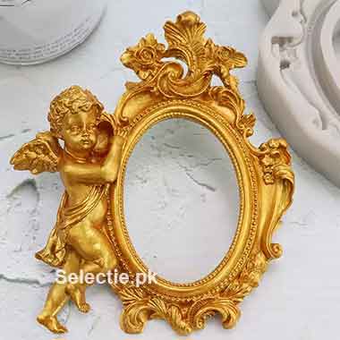 Large Angel Frame Resin Fondant Silicone Molds