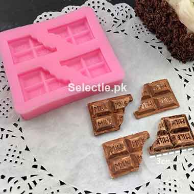 Broken Chocolate Bar Fondant Mini Silicone Molds