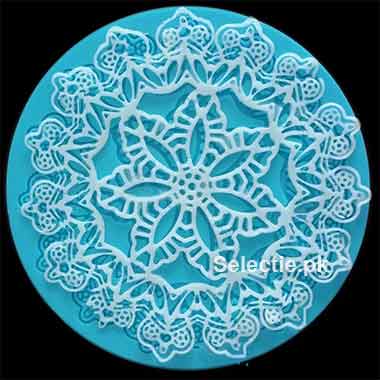 Lace Round Cake Top Silicone Molds