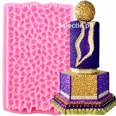 Jude Wide Onlay Border Crystal Silicone Molds