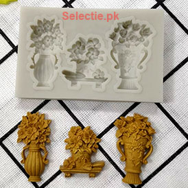 Flowers Pots Royal Ancient History Silicone Molds