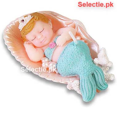 Mermaid Baby In Shell Silicone Molds