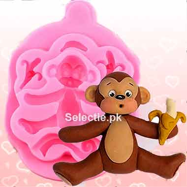 Monkey Banana Animal Jungle 3D Silicone Molds