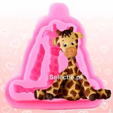 Giraffe Cute Animal Jungle Cake Topper Silicone Molds