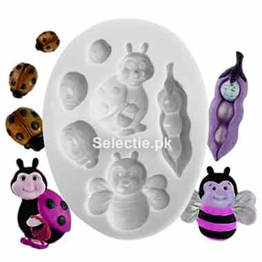 Ladybug Bug Baby Pea Ladybird Insect Animal Silicone Molds