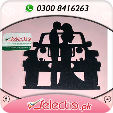Jeep Kiss Couple Cake Topper