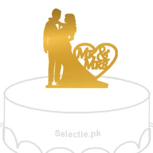 Mr N Mrs Shadi Jora Cake Label Topper