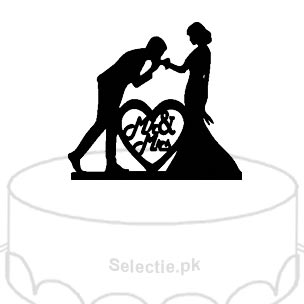 Mr N Mrs Cake Topper Stand Statue Picture
