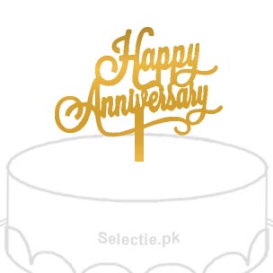 Happy Anniversary Cake Toppers