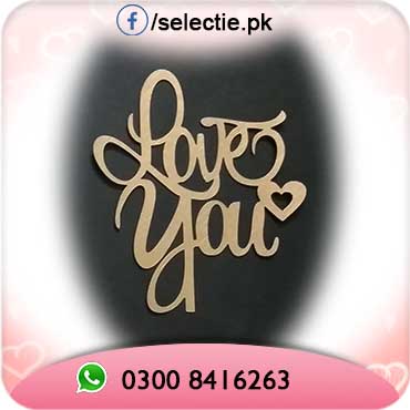 Love You Cake Topper