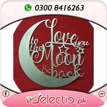 Love You To The Moon And Back Cake Topper