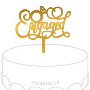 Engaged Nikkah Shadi Cake Topper
