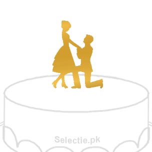 Kneel Kneal Couple Cake Toppers