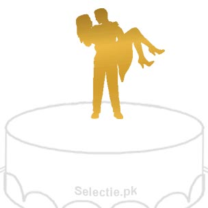 Boy Lady Couple Cake Toppers