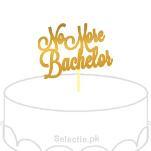No More Bachelor Cake Topper
