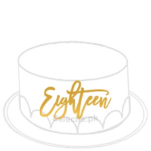 Eighteen Custom Year Birthday Cake Topper