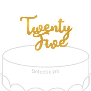 Twenty Five 25 Happy Birthday Custom Cake Topper