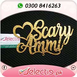 Scary Ammi Cake Topper