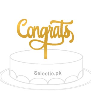 Congrats Congratulations Cake Plaques Topper