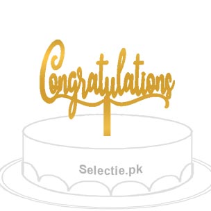 Congrats Congratulations Cake Topper