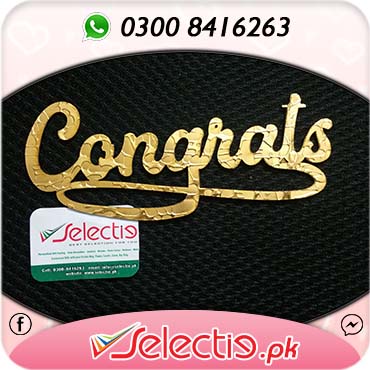 Congrats Congratulations Cake Topper
