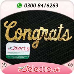 Congrats Congratulations Cake Plaque Topper
