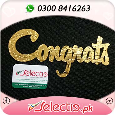Congrats Congratulation Cake Lable Stand Topper